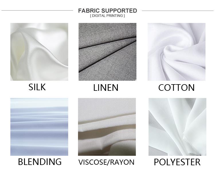 2018 טקסטיל מותאם אישית הדפסה דיגיטלית 100% בד כותנה